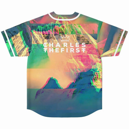 Charles The First Black Line Art Rave Baseball Jersey