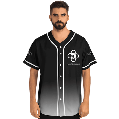 Alesso Black White Interlocking Rings Rave Baseball Jersey