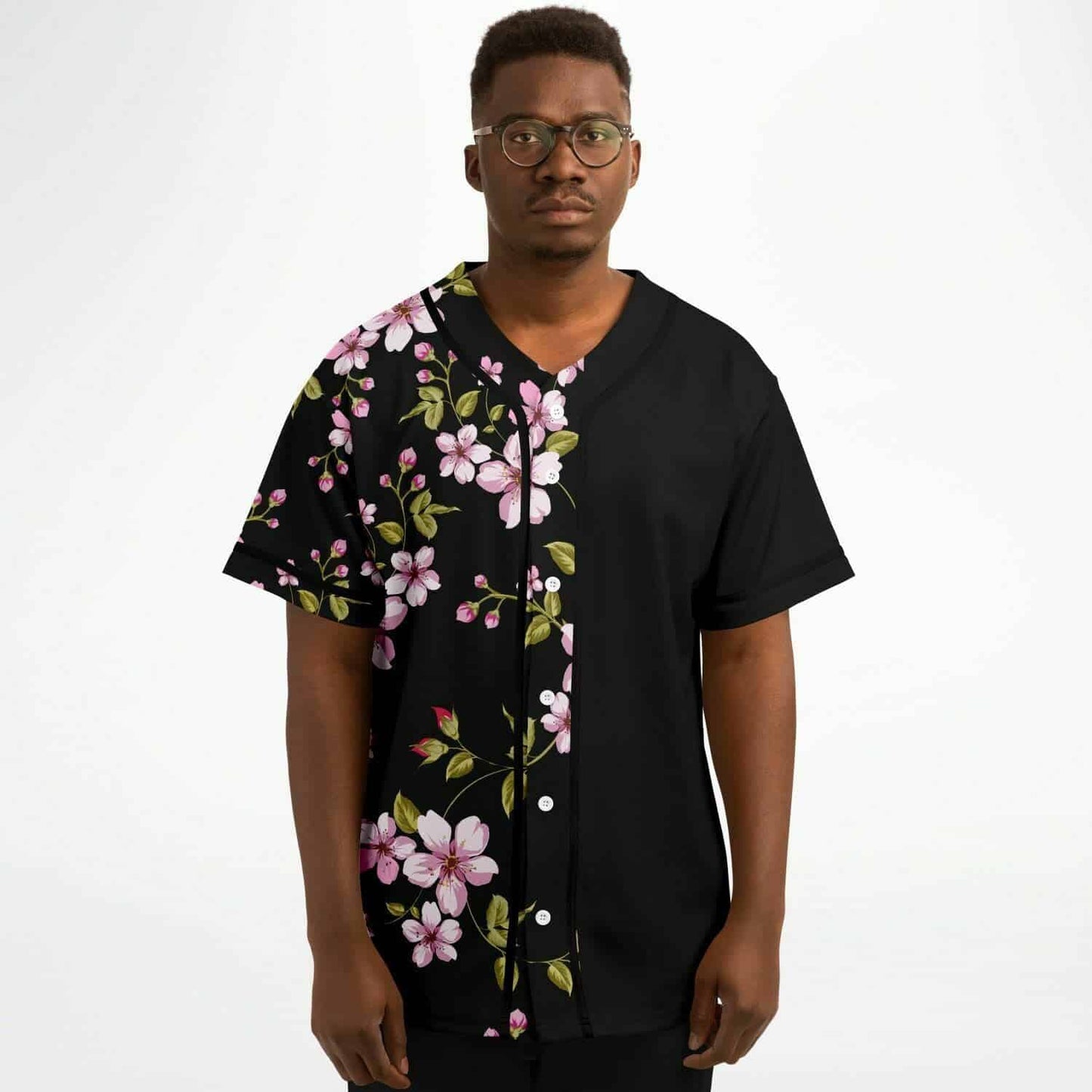 Black Cherry Blossom Rave Baseball Jersey