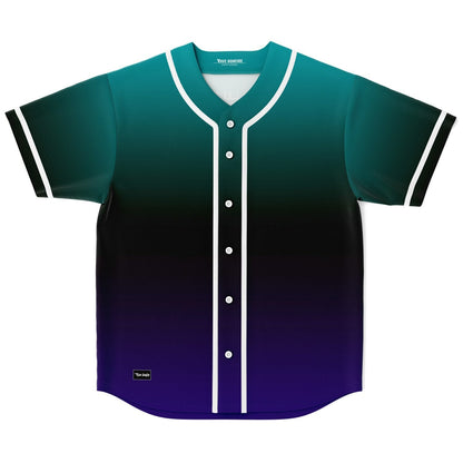 Dab The Sky Teal Black Symmetrical Winged Rave Baseball Jersey