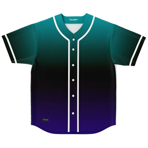 Dab The Sky Teal Black Symmetrical Winged Rave Baseball Jersey