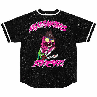 Black Cartoon Monster Rave Baseball Jersey