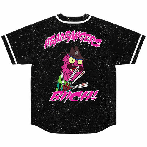 Black Cartoon Monster Rave Baseball Jersey