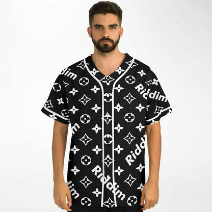 Black Louis Vuitton Rave Baseball Jersey