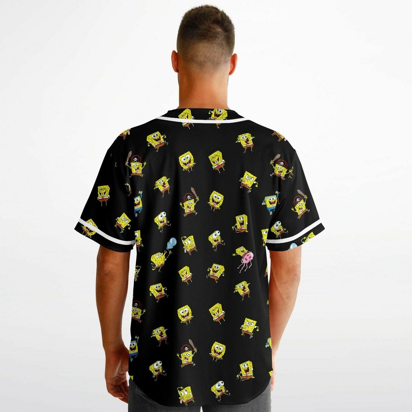 SpongeBob Festy Bestie Cartoon Reversible Baseball Jersey