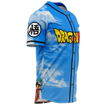 Sky Blue Cloudy Rave Baseball Jersey