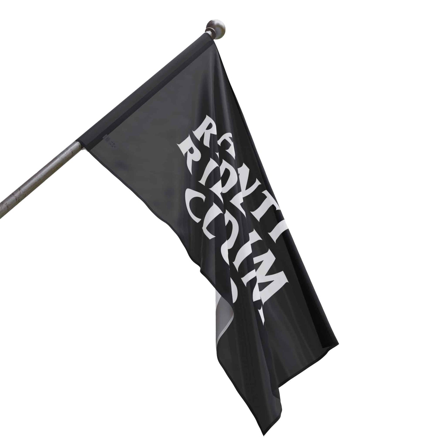 Dark Charcoal Text Only Rave Flag