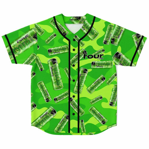 Bright Green Four Loko Rave Baseball Jersey