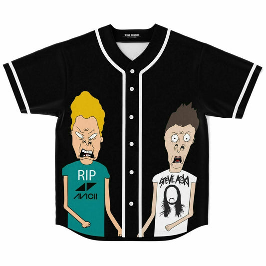 Avicii Black Cartoon Two Rave Baseball Jersey