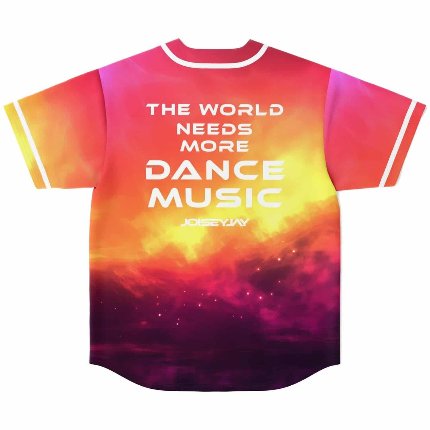 Joisey Jay Red Glowing Sunset Rave Baseball Jersey