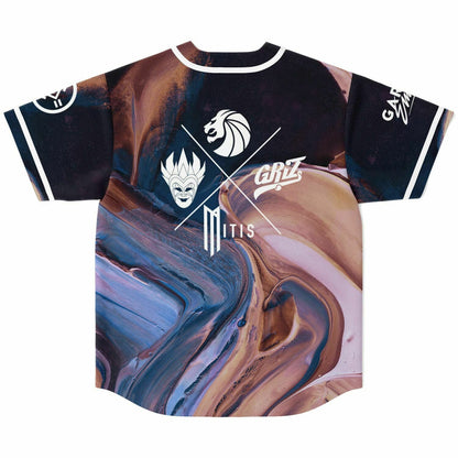 Seven Lions Navy Swirled Marble Rave Baseball Jersey