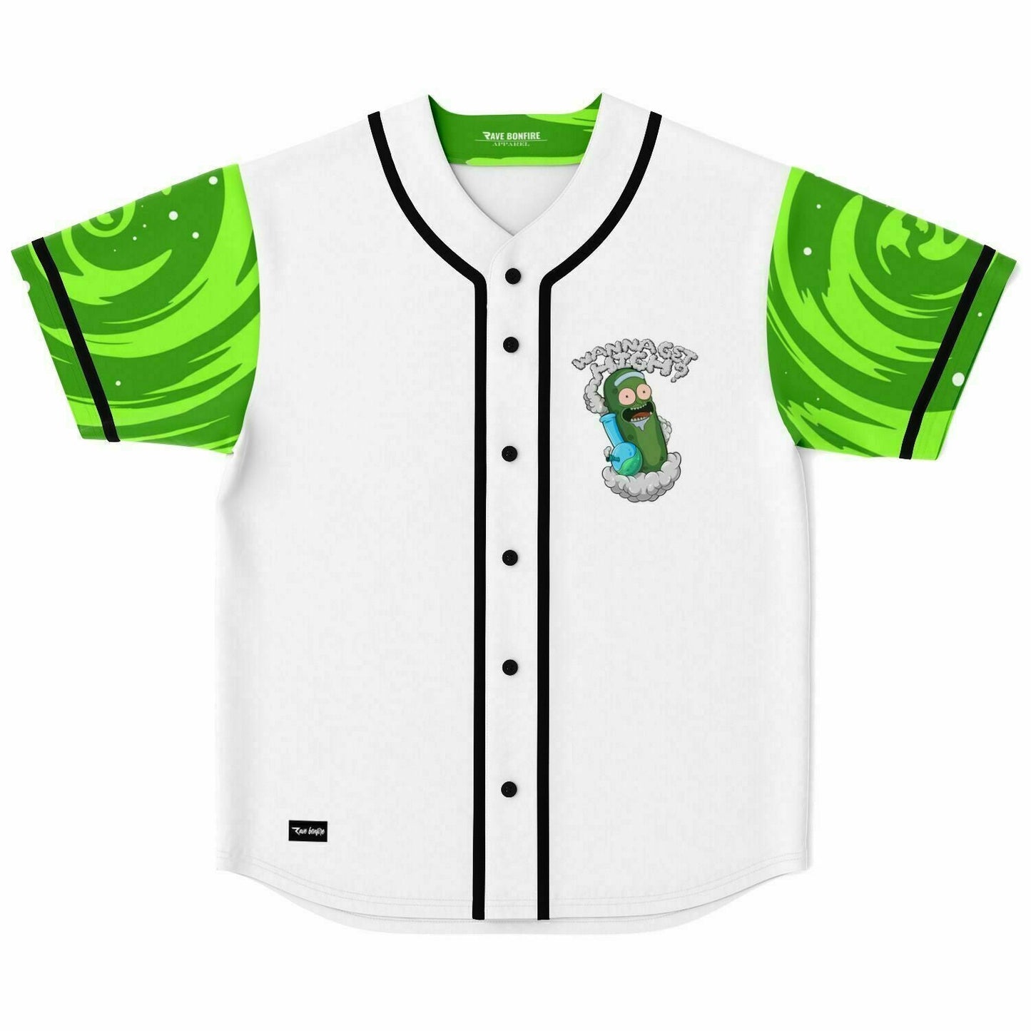 White Body Cartoon Anthropomorphic Rave Baseball Jersey