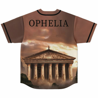 Tan Ancient Greek Rave Baseball Jersey