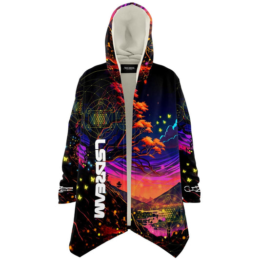 LSDREAM Black Psychedelic Dusk Rave Cloak