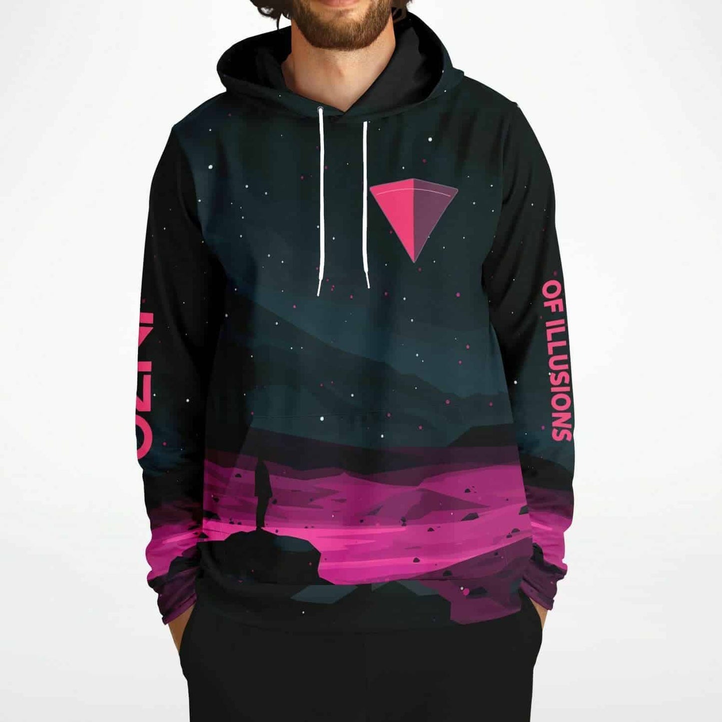 INZO Overthinker Synthwave Rave Hoodie