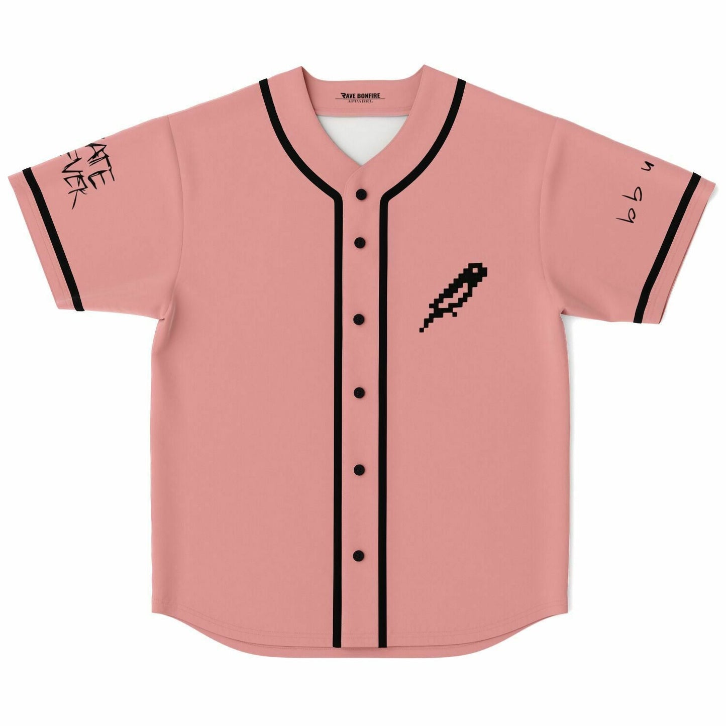 San Holo Dusty Pink Minimal Styling Rave Baseball Jersey