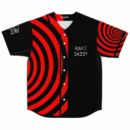 Rezz Black Hypnotic Red Rave Baseball Jersey