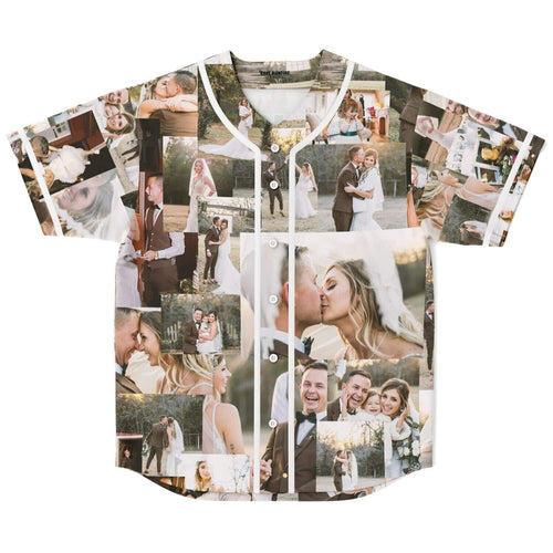 Natural Photo Collage Rave Baseball Jersey
