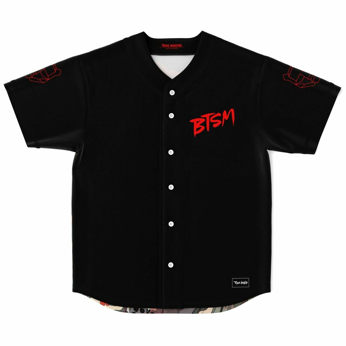 Black Tiger Sex Machine Armored Cyberpunk Rave Baseball Jersey