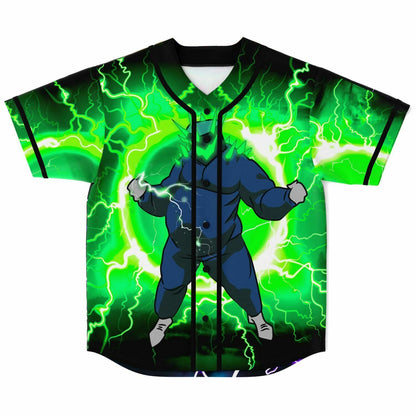SAYU Black Muscular Anime Rave Baseball Jersey