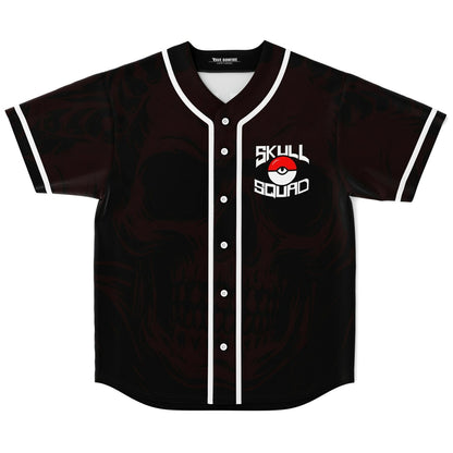 Black Dark Faint Tonal Rave Baseball Jersey