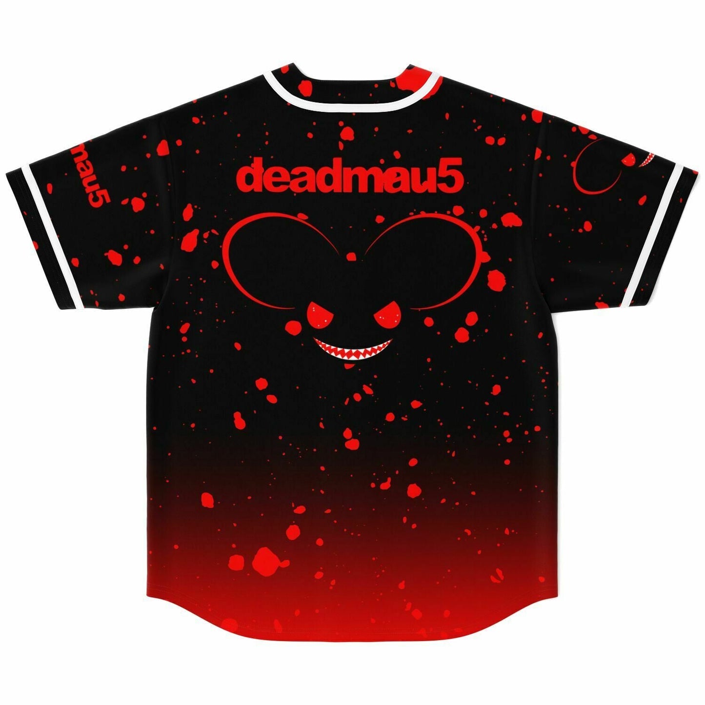 deadmau5 Black Red Mouse Head Rave Baseball Jersey