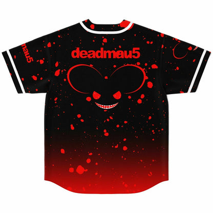 deadmau5 Black Red Mouse Head Rave Baseball Jersey