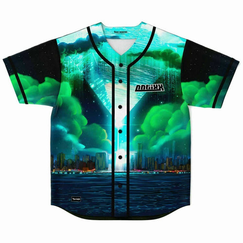 Notixx Black Teal Rave Baseball Jersey