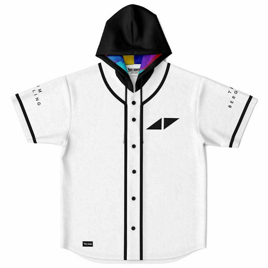 Avicii White Body Minimal Jersey Rave Hooded Baseball Jersey