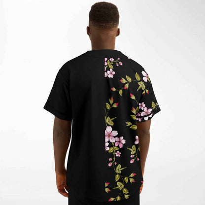 Black Cherry Blossom Rave Baseball Jersey