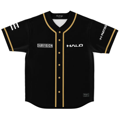 DubVision Black Plain Panels Rave Baseball Jersey