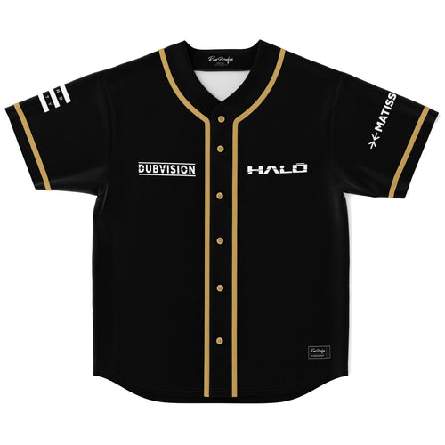 DubVision Black Plain Panels Rave Baseball Jersey