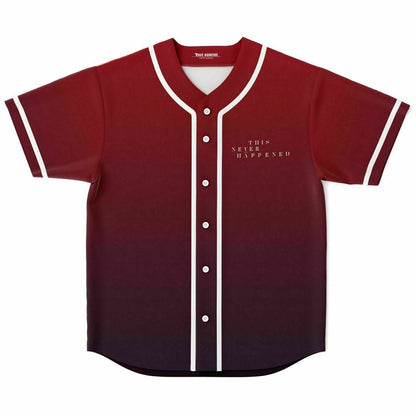 This Never Happened Deep Red Rose Rave Baseball Jersey