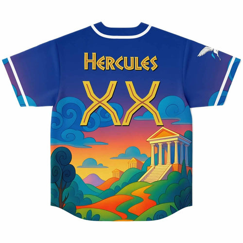 Royal Blue Greek Mythology Rave Baseball Jersey