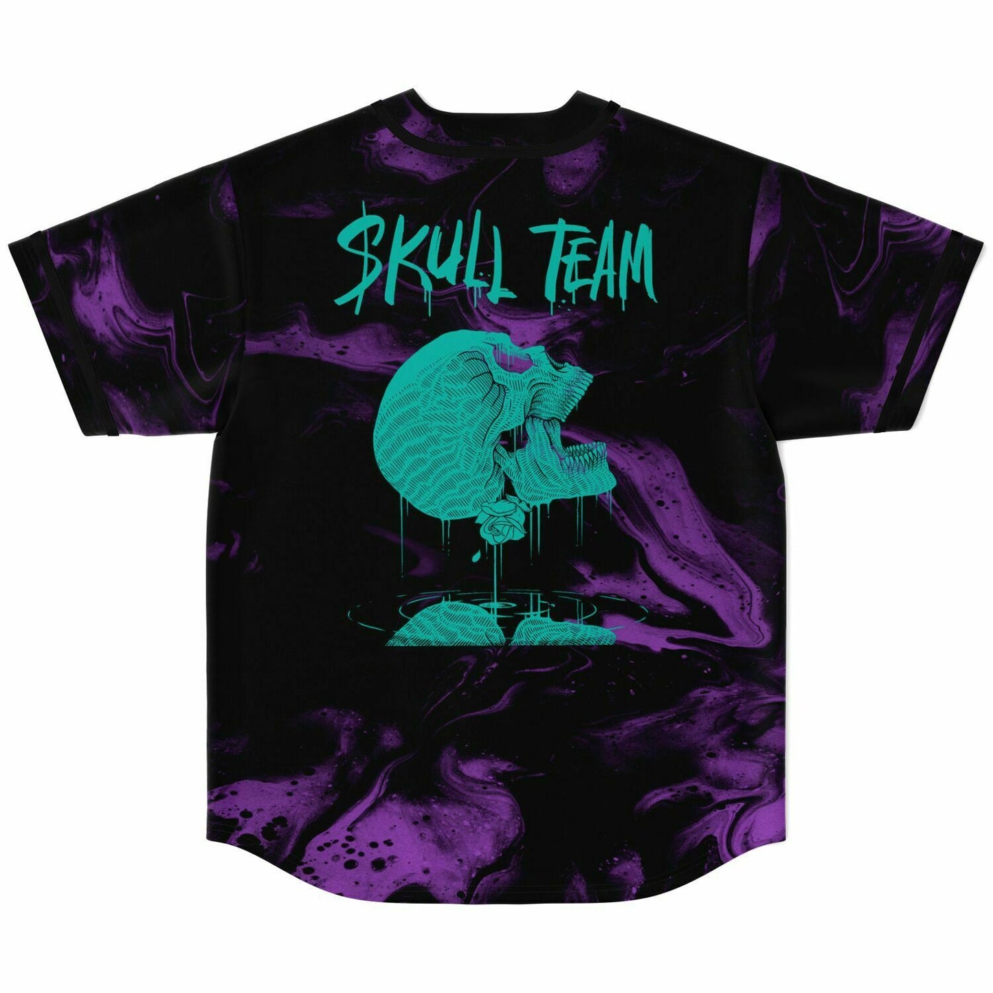 Kai Wachi Black Liquid Marble Rave Baseball Jersey