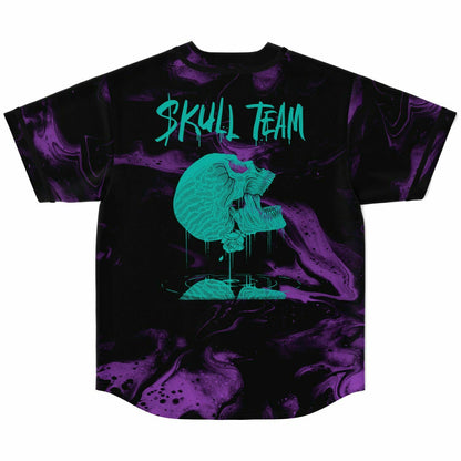 Kai Wachi Black Liquid Marble Rave Baseball Jersey