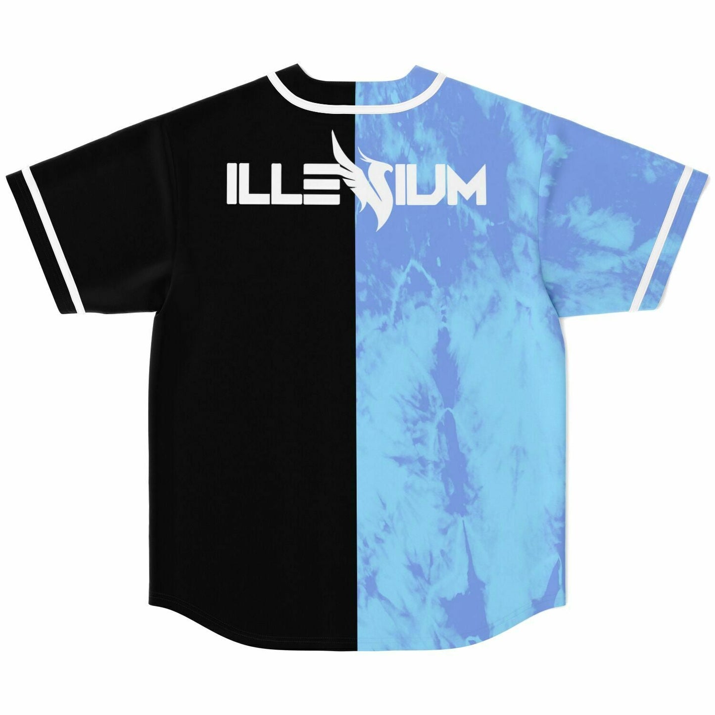 ILLENIUM Split Black Half Rave Baseball Jersey