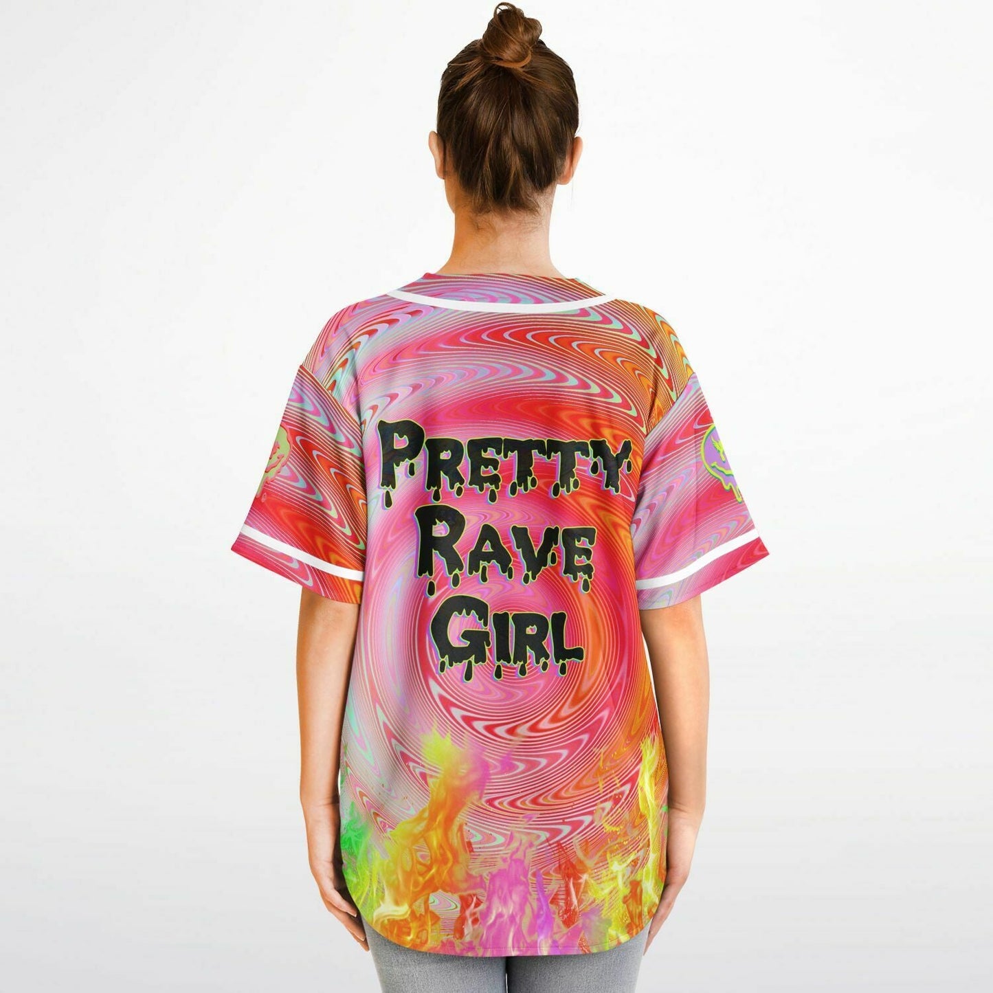 Subtronics Pretty Rave Girl Reversible Baseball Jersey