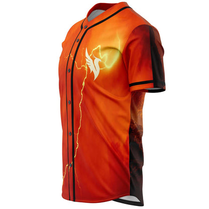 Illenium Fiery Orange Stormy Sky Rave Baseball Jersey