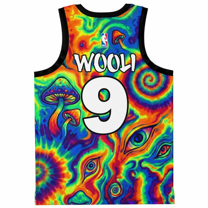 Wooli Rainbow Psychedelic Tie Rave Basketball Jersey