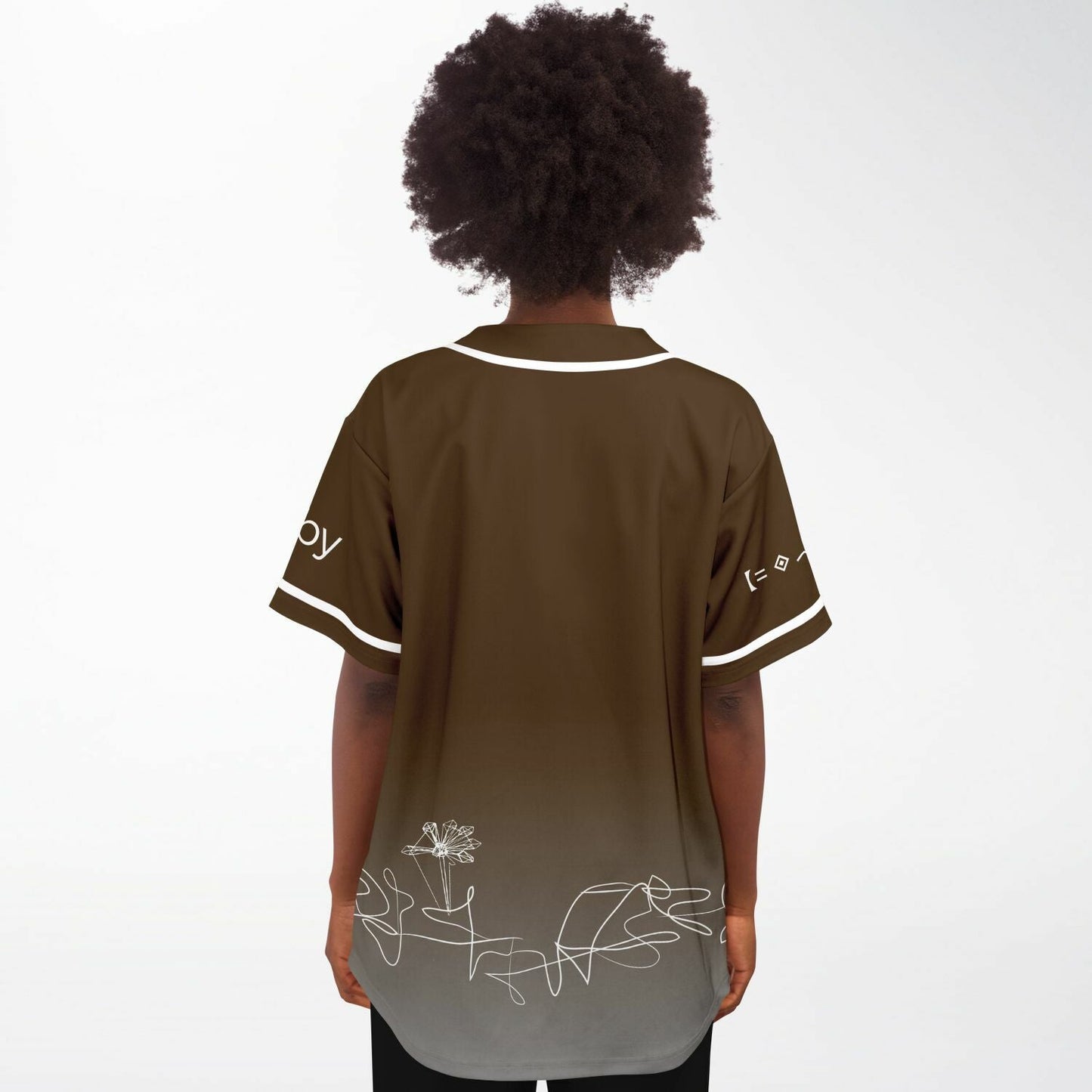 Porter Robinson Brown White Minimalist Single Rave Baseball Jersey