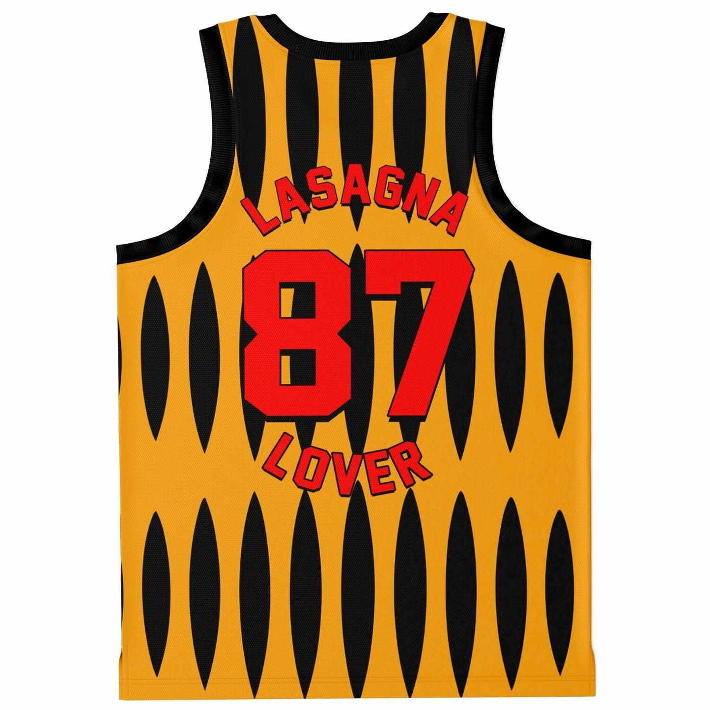 Orange Garfield Cat Rave Basketball Jersey