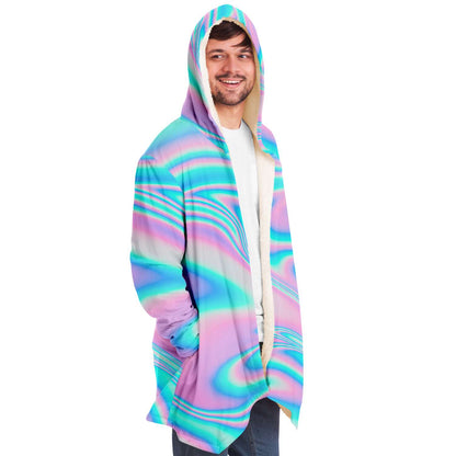 Pastel Holographic Iridescent Rave Cloak