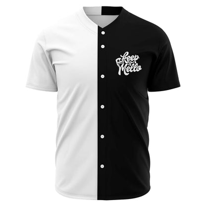 Marshmello Black White Dripping Smiley Rave Baseball Jersey