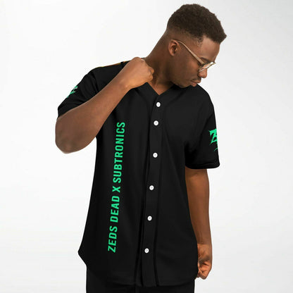 Zeds Dead x Subtronics Black Plain Rave Baseball Jersey