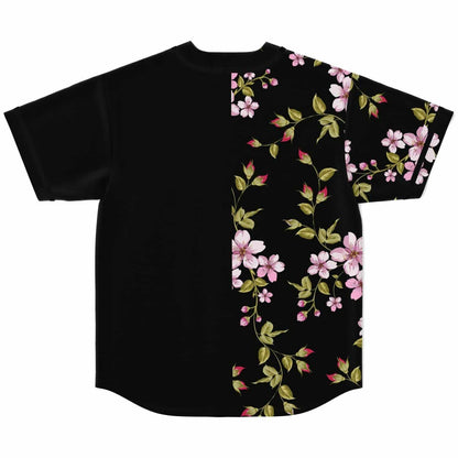 Black Cherry Blossom Rave Baseball Jersey