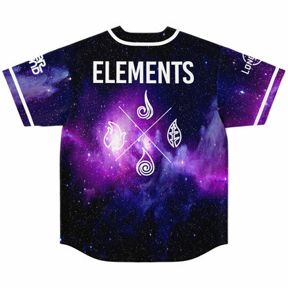 Purple Blue Cosmic Space Rave Baseball Jersey