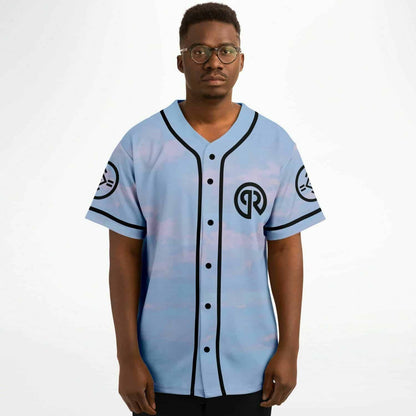 Light Blue Pastel Sky Rave Baseball Jersey