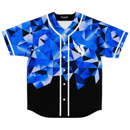 Illenium Blue Black Low Poly Rave Baseball Jersey