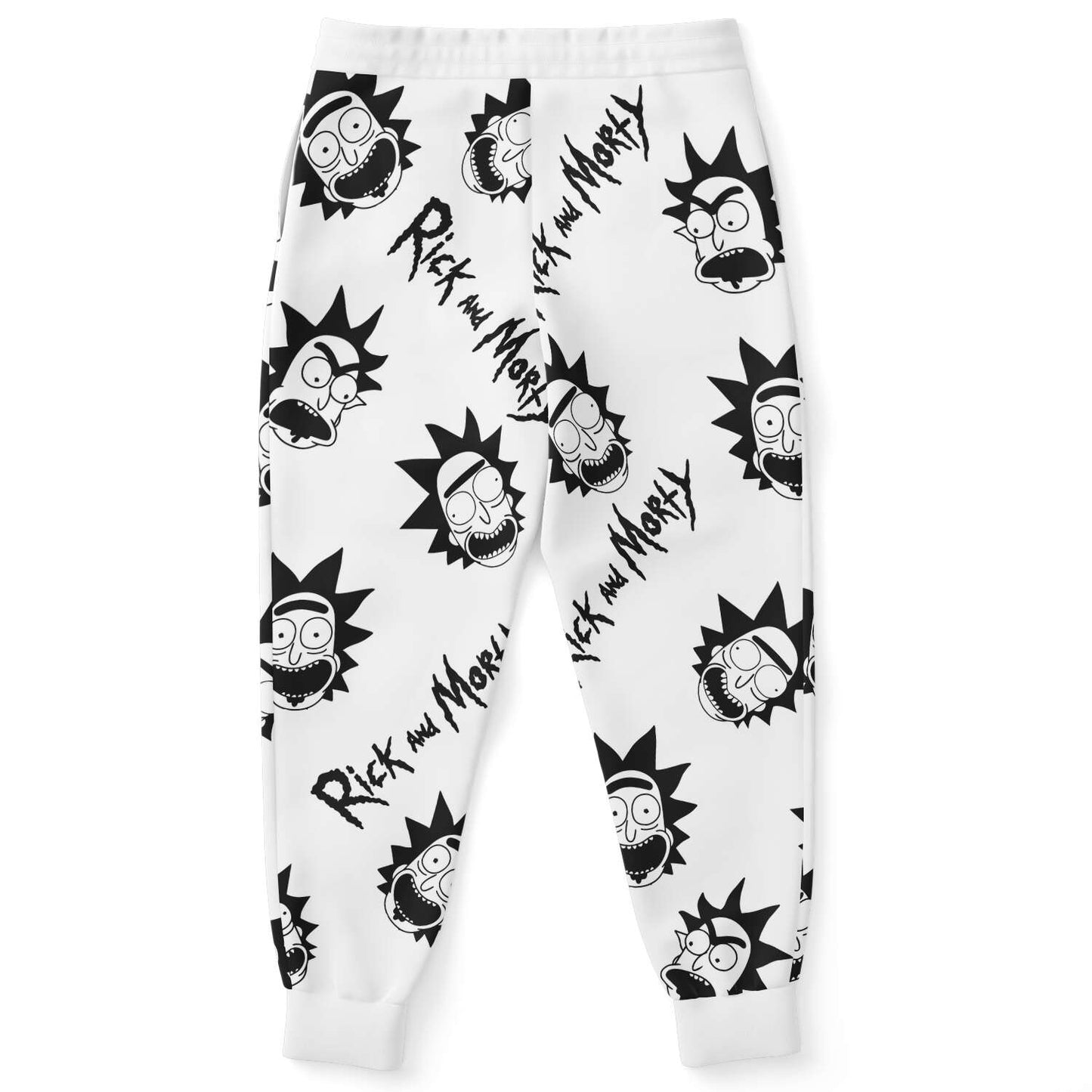 White Cartoon Character Rave Joggers